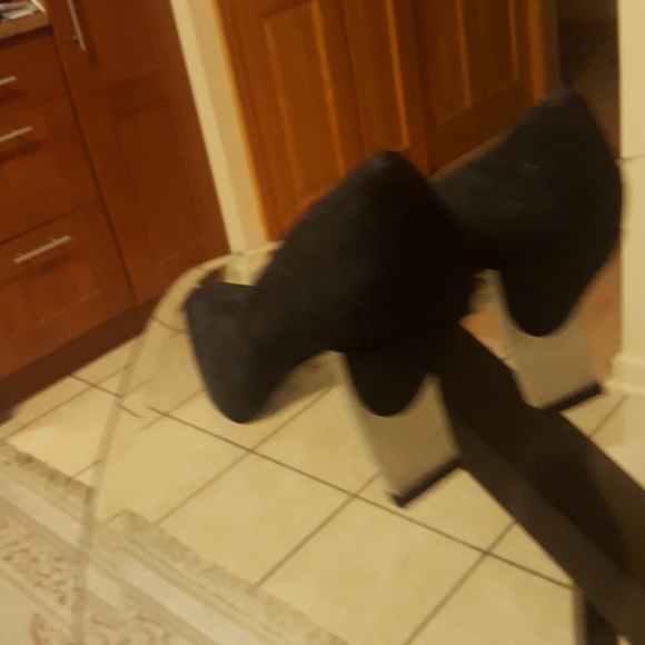 Robert Clergie black suede heels - Picture 3 of 5